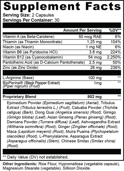 SUPPLI-X Female Enhancement | KSM-66 Ashwagandha, Tribulus & Ginseng | 60 Capsules