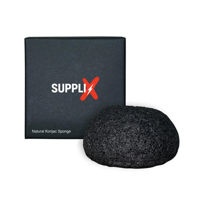 Soft, rounded natural konjac sponge made from biodegradable root fibers, ideal for daily facial exfoliation, impurity removal