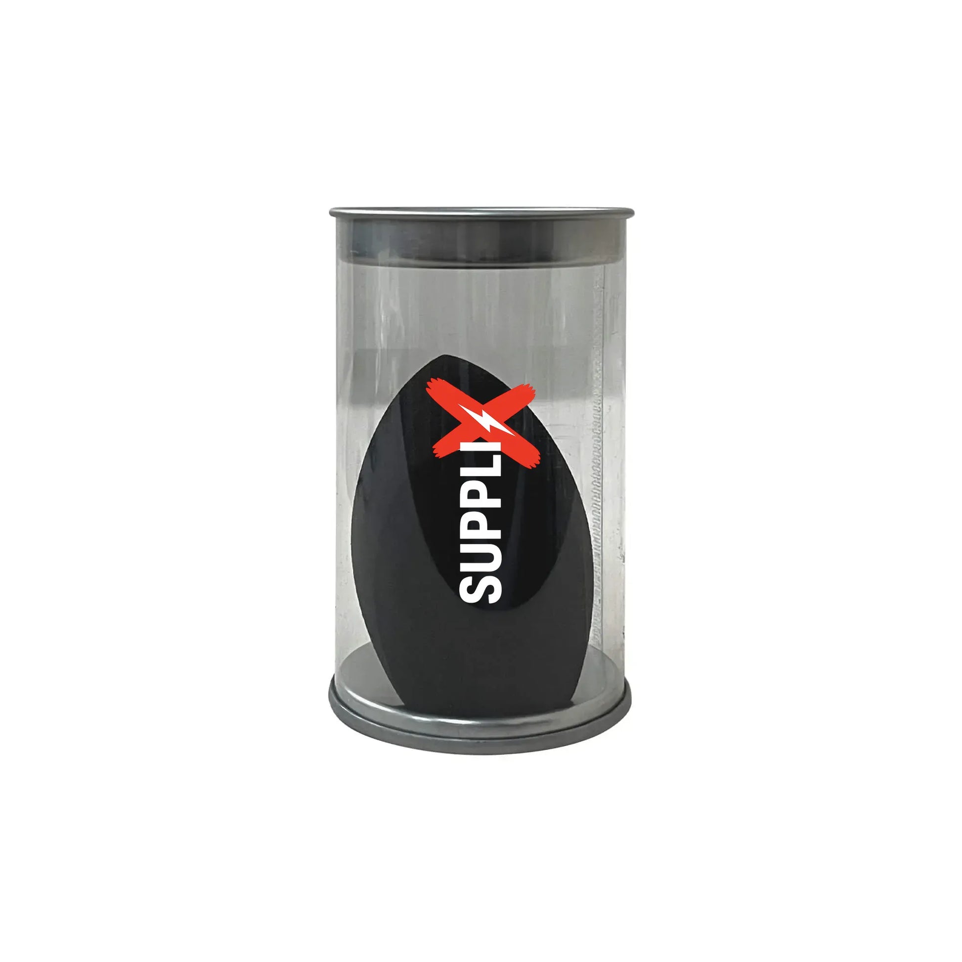 Double-angled latex-free foam makeup blender from SUPPLI-X, providing versatile contouring and seamless blending for eco-frie