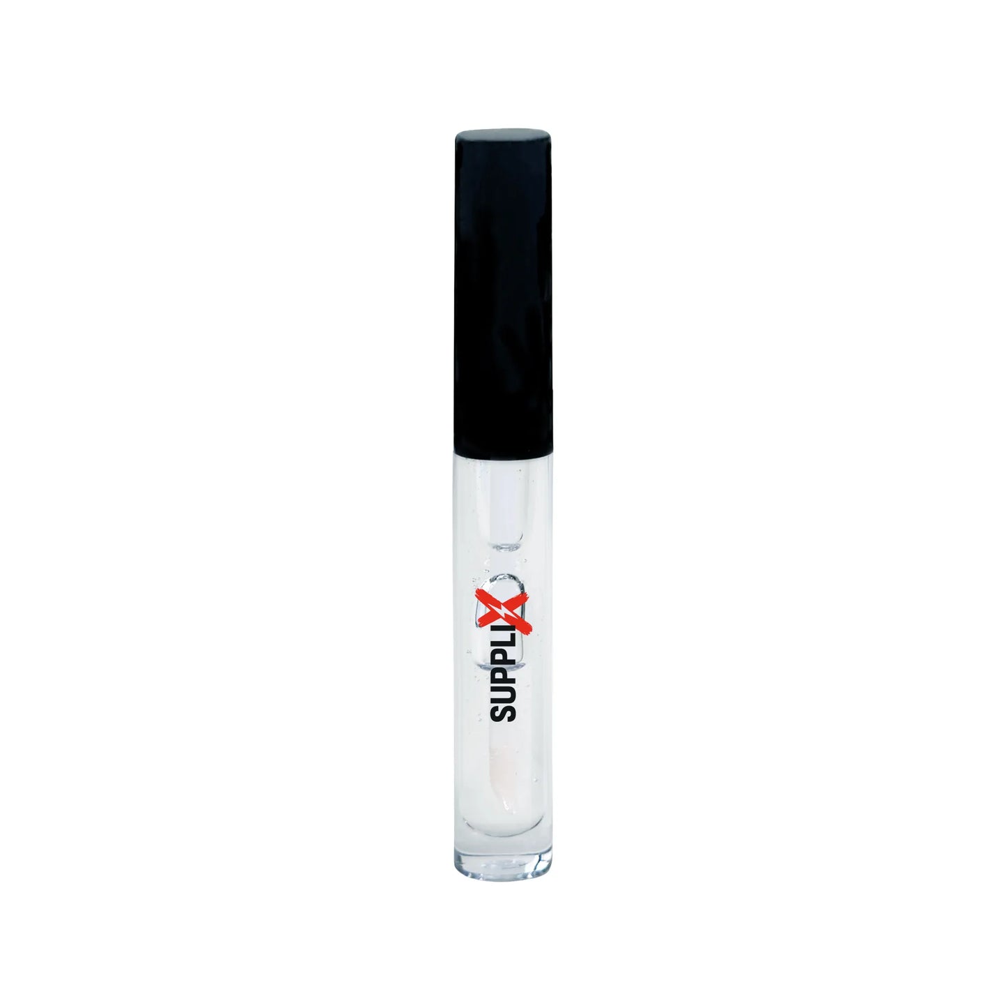 Shiny, flushed lips plumped to perfection with SUPPLI-X viral plumping lip gloss, infused with Vitamin E and mineral oil for 