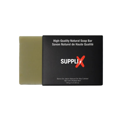 Vibrant green tea and lemongrass infused natural soap bar, featuring antioxidant-rich lather for deep pore cleansing, skin re