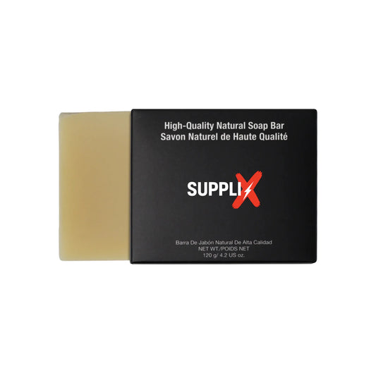 Premium organic coconut soap bar enriched with shea butter and goat milk, delivering deep moisture and gentle exfoliation for
