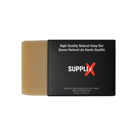Handcrafted natural soap bar blending rosehip extracts, healing honey, shea butter, and fresh goat milk for deep moisture, in