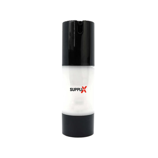 Bottle of SUPPLI-X Extreme Moisture Blend moisturizer with chamomile and witch hazel extracts, providing instant hydration an