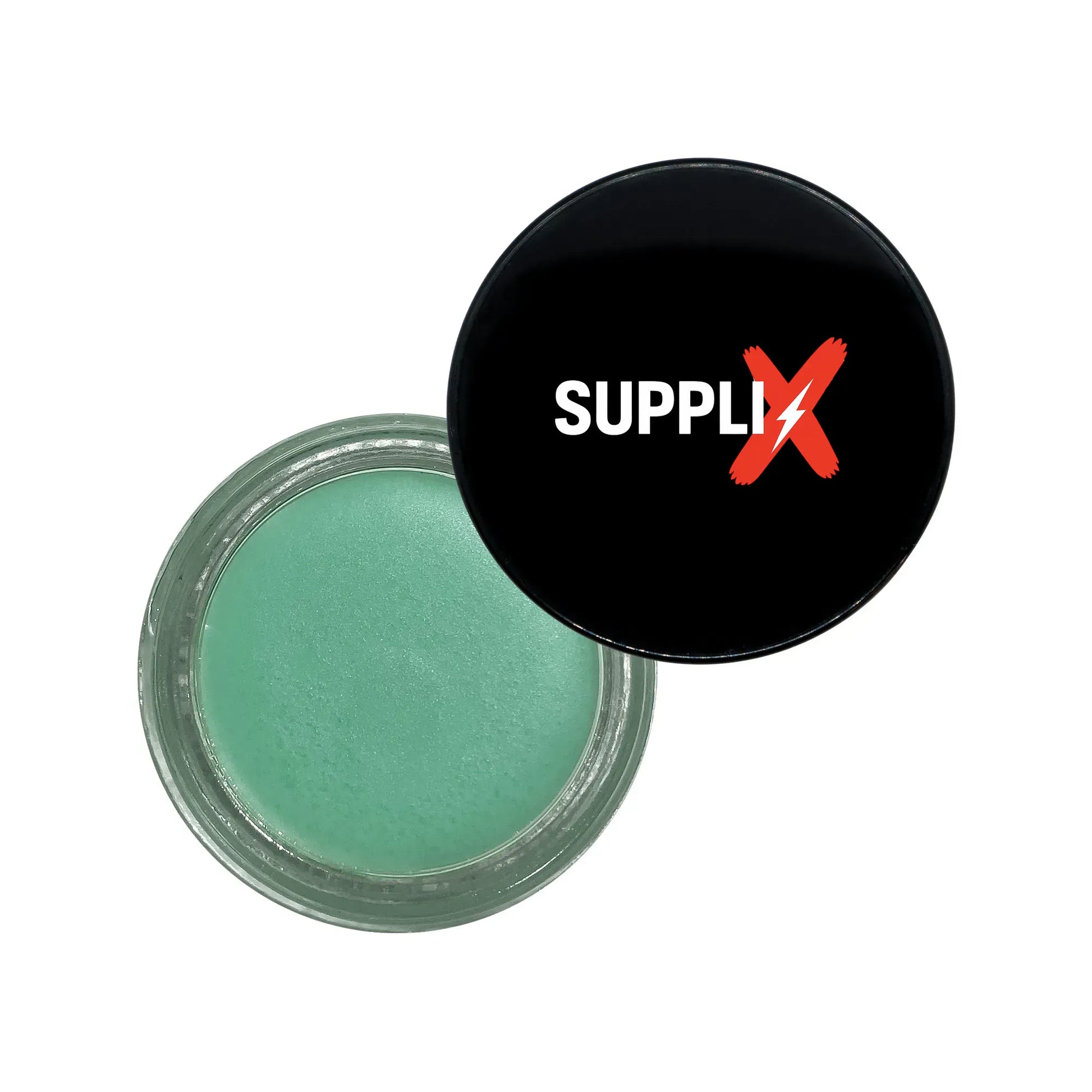 Minty vegan lip scrub jar with shea butter and jojoba oil, gently exfoliating dry skin for ultra-hydrated, smooth, plump lips