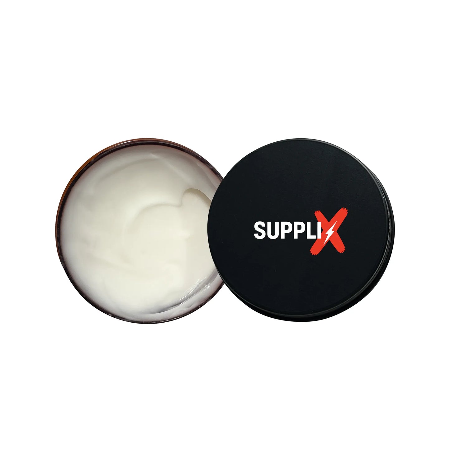 Vibrant close-up of man's refreshed under-eye area post-application of SUPPLI-X Men's Under Eye Cream, showcasing reduced dar