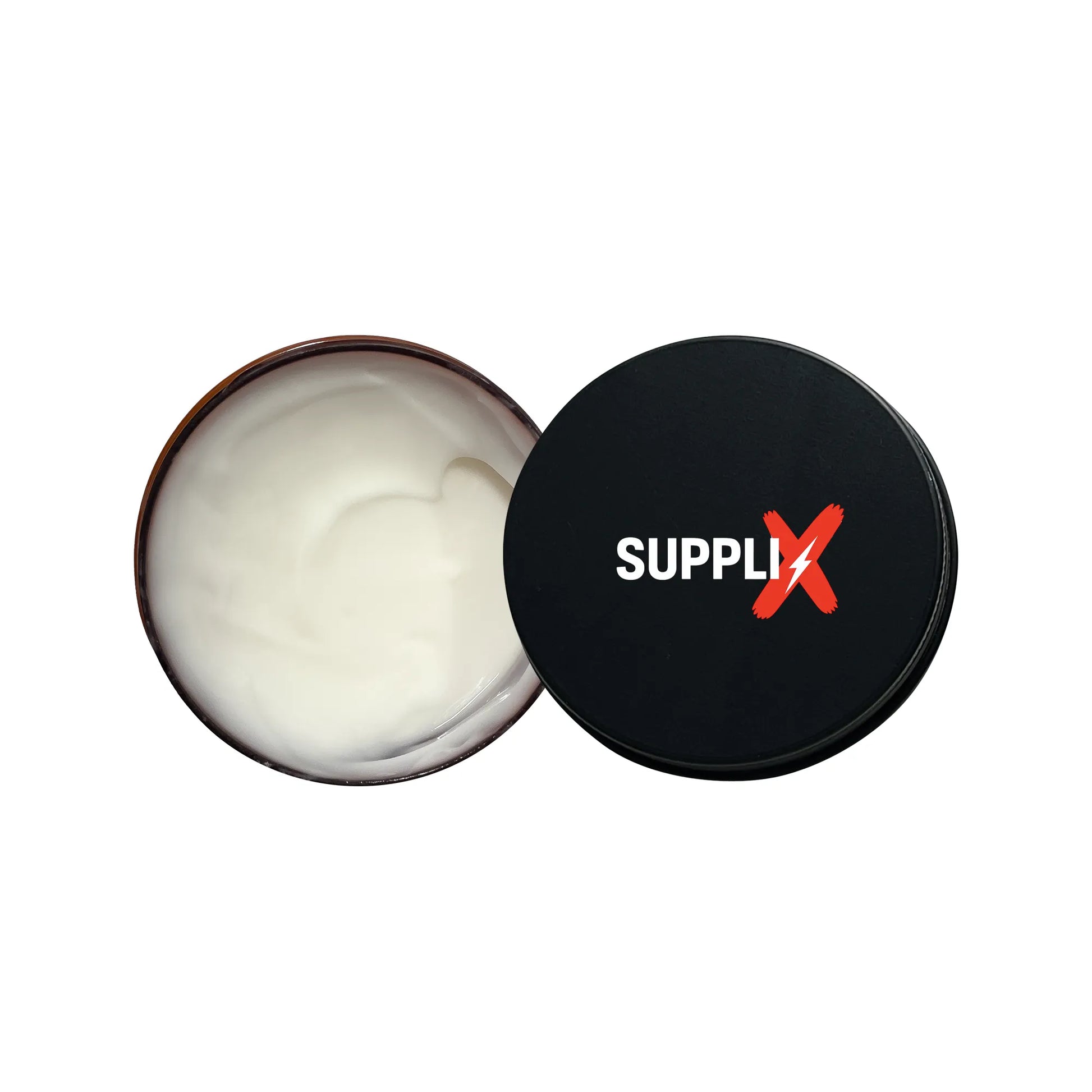 Vibrant close-up of man's refreshed under-eye area post-application of SUPPLI-X Men's Under Eye Cream, showcasing reduced dar