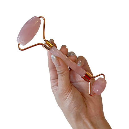 SUPPLI-X Rose Quartz Roller — rose quartz facial roller
