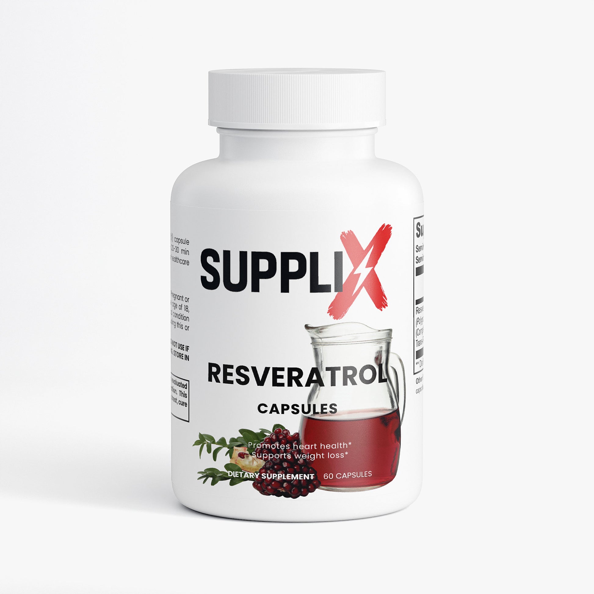 SUPPLI-X Resveratrol 50% 600mg — supplement product image