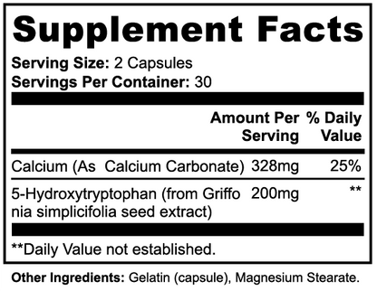 SUPPLI-X 5-HTP | Griffonia Simplicifolia Extract | Serotonin & Mood Support | 60 Capsules
