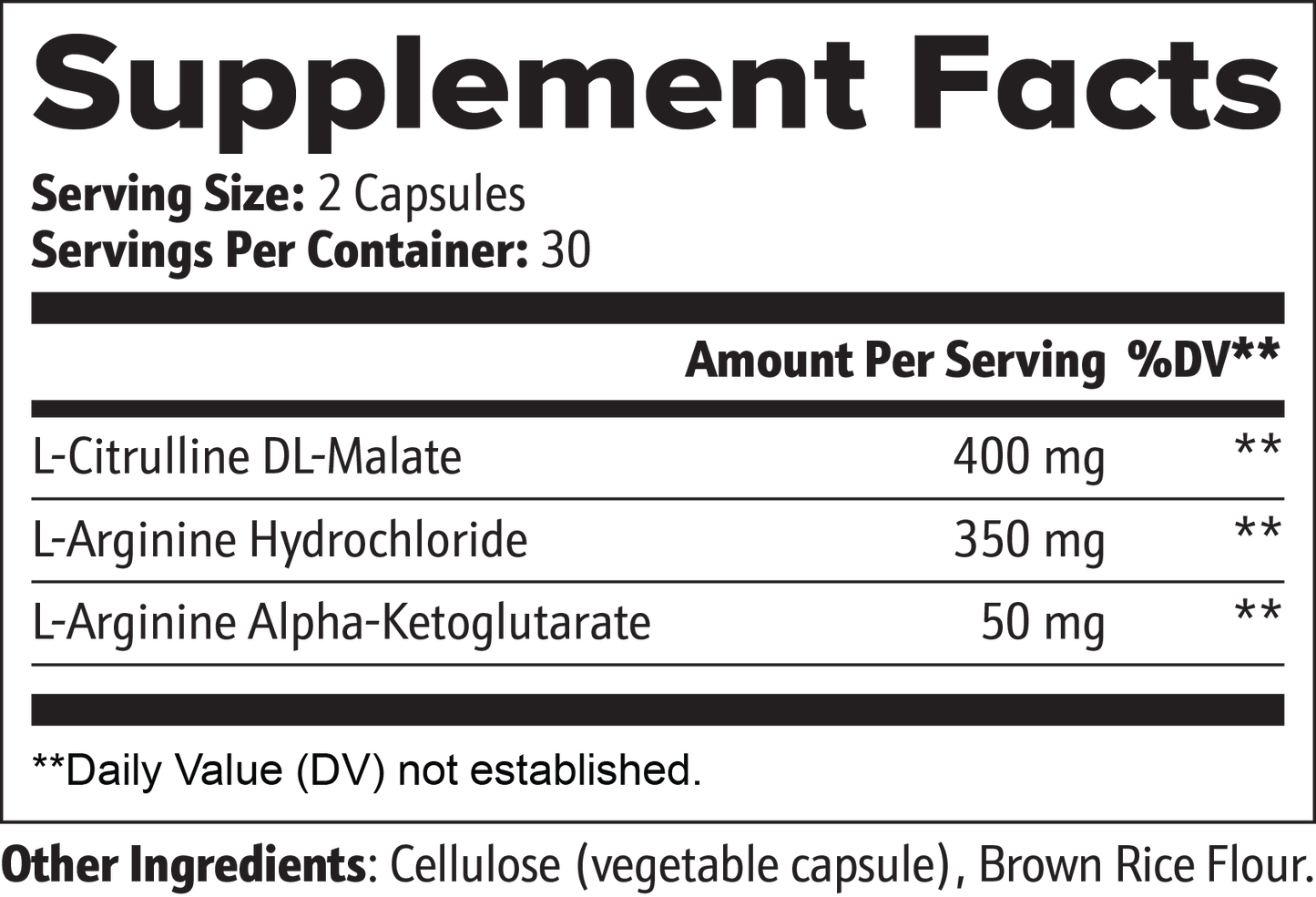 SUPPLI-X Nitric Oxide | L-Citrulline, L-Arginine & AAKG | 60 Capsules