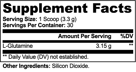 SUPPLI-X L-Glutamine – pure amino acid powder for muscle recovery and gut health
