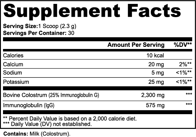 SUPPLI-X Colostrum Powder