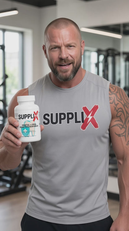 SUPPLI-X Dental + Oral Wellness Chewables | Hydroxyapatite, Xylitol & Oral Probiotics | 30 Chewables