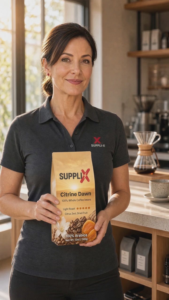 SUPPLI-X Citrine Dawn light roast whole bean coffee – product video