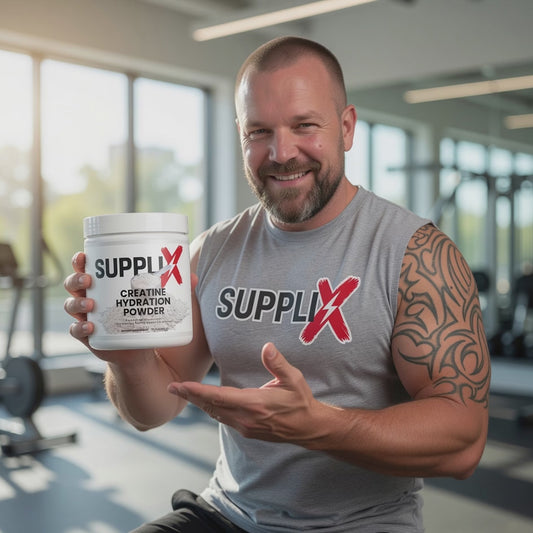 SUPPLI-X Creatine Monohydrate 5g + Electrolytes Powder | Natural Lemon