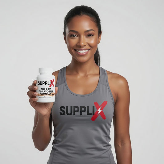 SUPPLI-X Shilajit Adaptogen Complex | Energy & Vitality | 30 Capsules