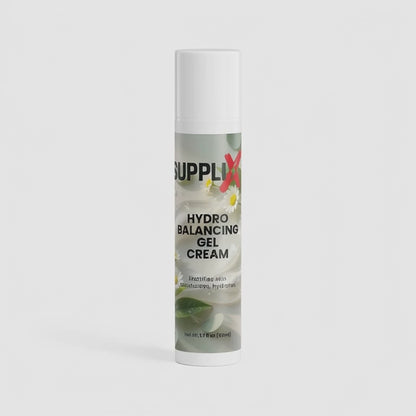 SUPPLI-X Hydro Balancing Gel-Cream | Marine Ferment, Green Tea & Totarol | 50ml | FDA & GMP