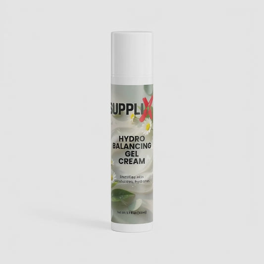 SUPPLI-X Hydro Balancing Gel-Cream | Marine Ferment, Green Tea & Totarol | 50ml | FDA & GMP