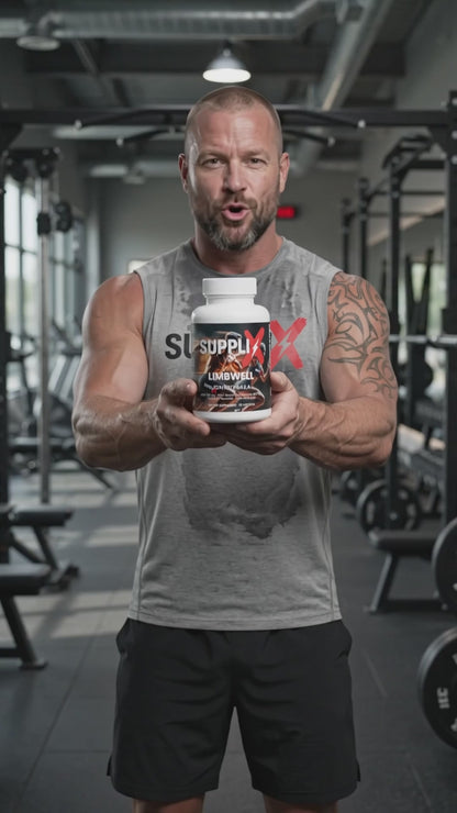 SUPPLI-X Limbwell Joint Formula | MSM, Plant-Based Glucosamine, Turmeric, Boswellia & Hyaluronic Acid | 60 Capsules