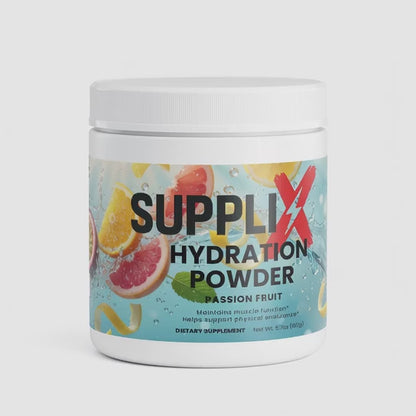 SUPPLI-X Hydration Powder | Electrolytes & B Vitamins | Passion Fruit | 162g