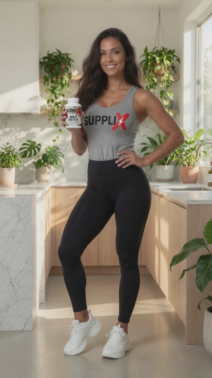 SUPPLI-X Max Detox | Acai Berry, Psyllium, Chlorella & Aloe | 60 Capsules
