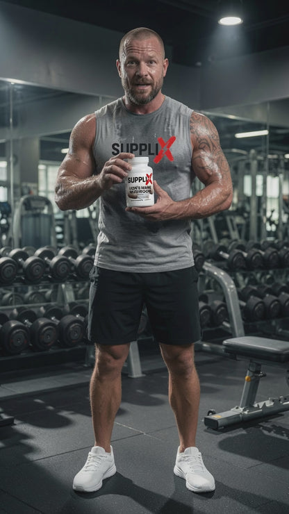 SUPPLI-X Lion's Mane Mushroom | 40% Polysaccharides | Brain Focus & Cognitive Support | 60 Caps