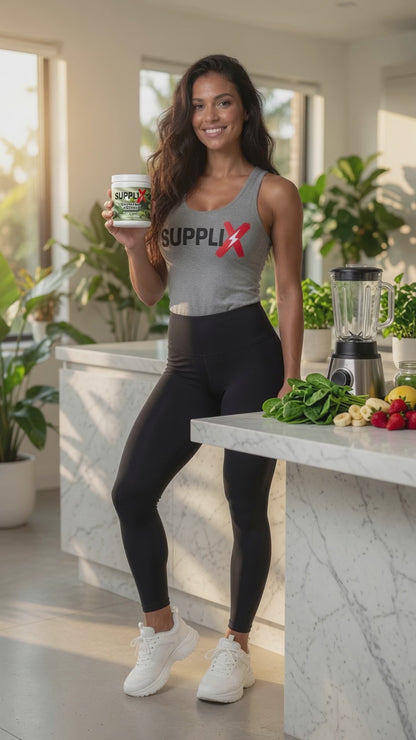 SUPPLI-X Smoothie Greens | 40+ Superfoods, Grasses & Adaptogens | 250g