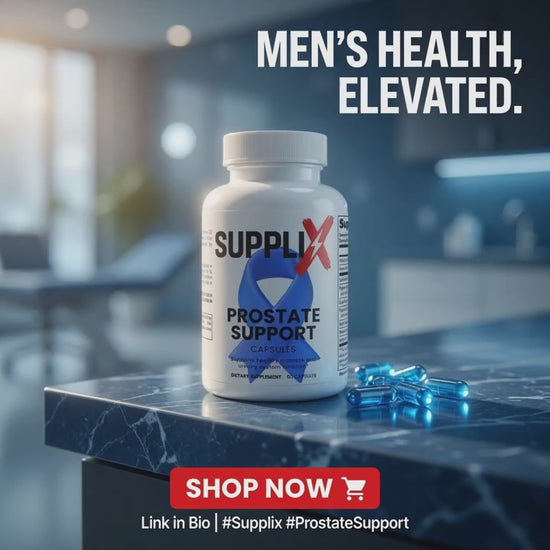 SUPPLI-X Prostate Support — men’s health supplement with saw palmetto, lycopene, pumpkin seed and zinc — short product video