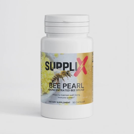 SUPPLI-X BEE PEARL | Freeze-Dried Bee Bread | Natural Energy & Vitality | 60 Capsules