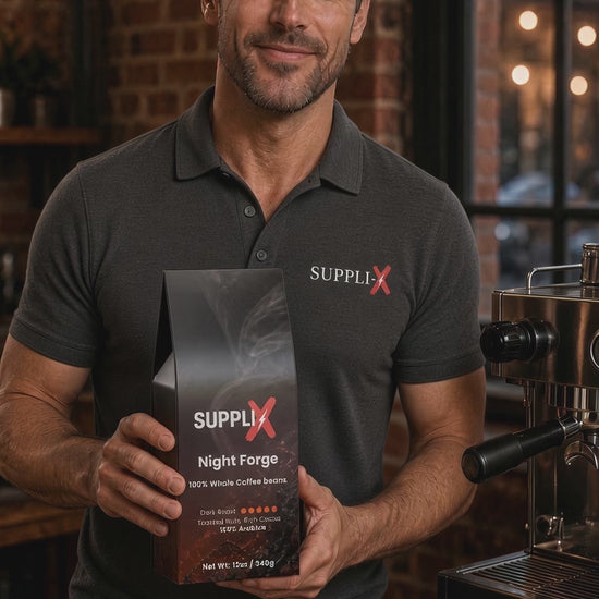 SUPPLI-X Night Forge dark roast whole bean coffee – product video