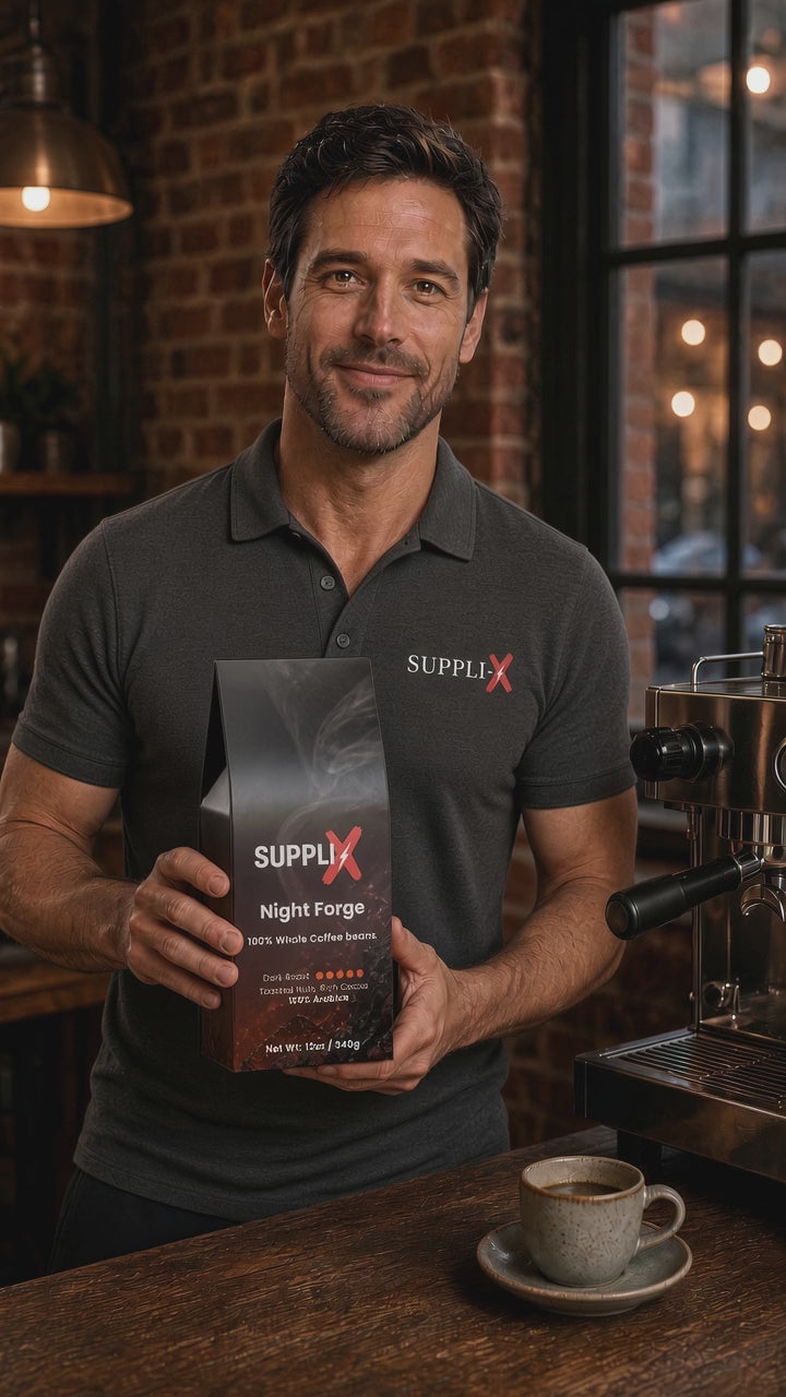 SUPPLI-X Night Forge dark roast whole bean coffee – product video