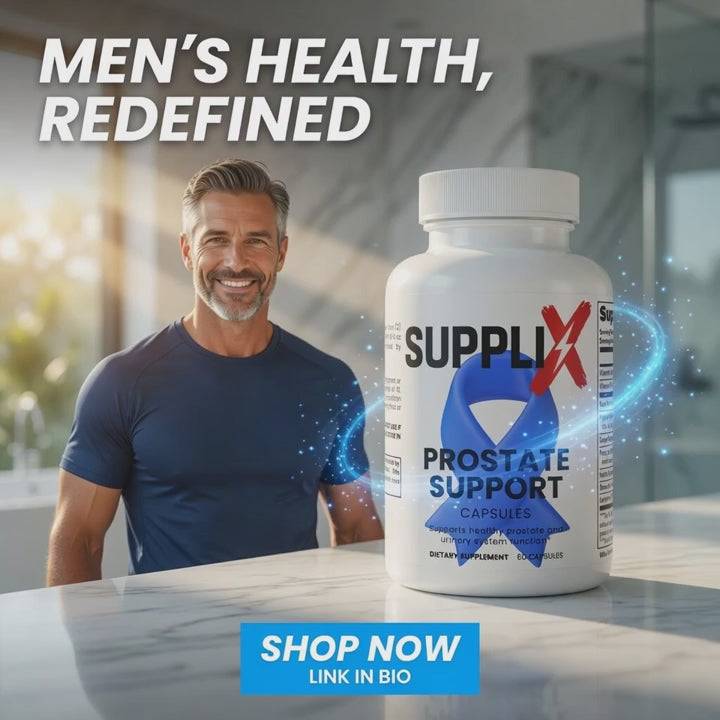 SUPPLI-X Prostate Support — men’s health supplement with saw palmetto, lycopene, pumpkin seed and zinc — short product video