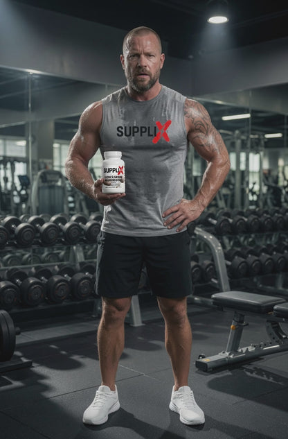 SUPPLI-X Lion's Mane Mushroom | 40% Polysaccharides | Brain Focus & Cognitive Support | 60 Caps