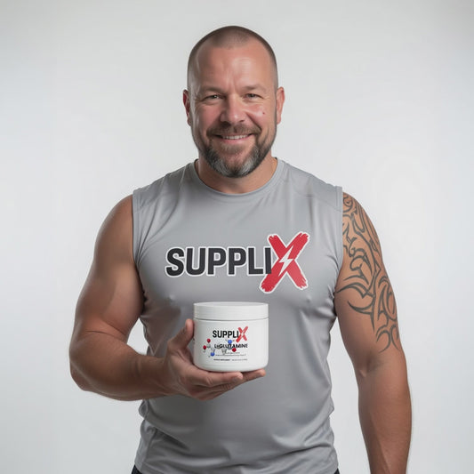 SUPPLI-X L-Glutamine Powder | Pure Amino Acid | Muscle Recovery & Gut Support | 3.15g per Scoop