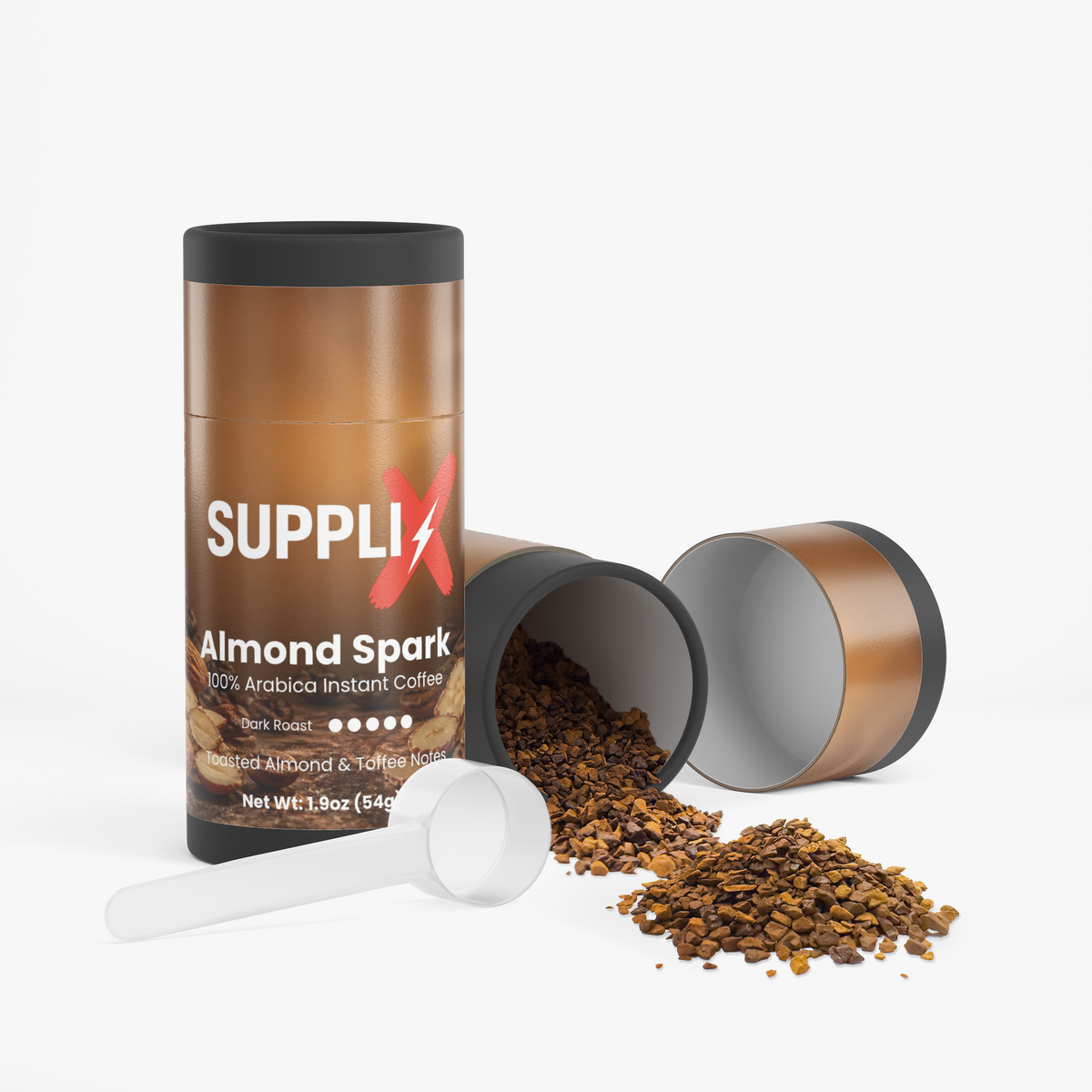 SUPPLI-X Almond Spark 100% Arabica freeze-dried instant coffee
