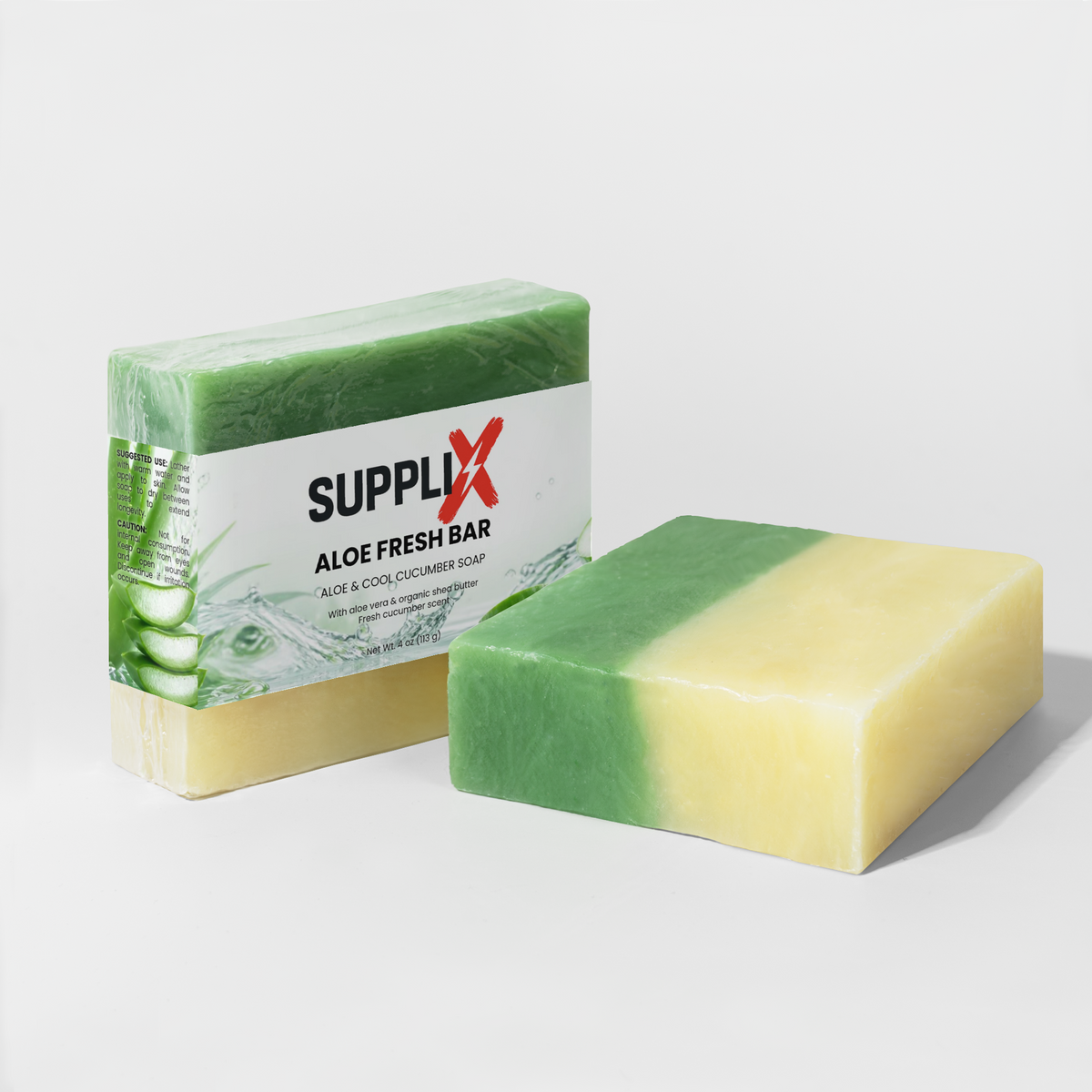 SUPPLI-X Aloe Fresh Bar green soap bars – photo 3
