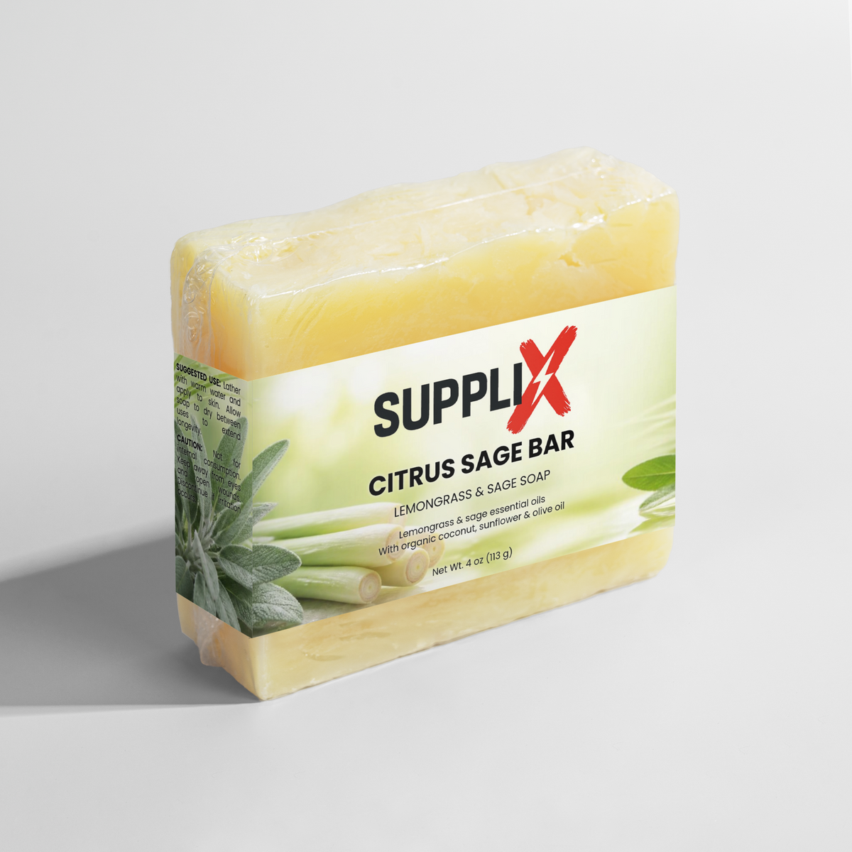 SUPPLI-X Citrus Sage Bar soap packaging – photo 2