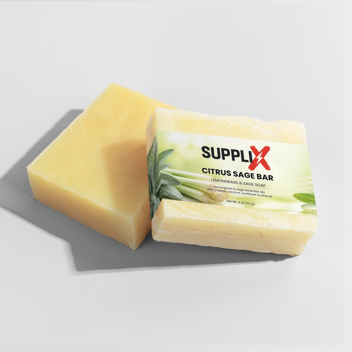 SUPPLI-X Citrus Sage Bar lemongrass sage soap – photo 4