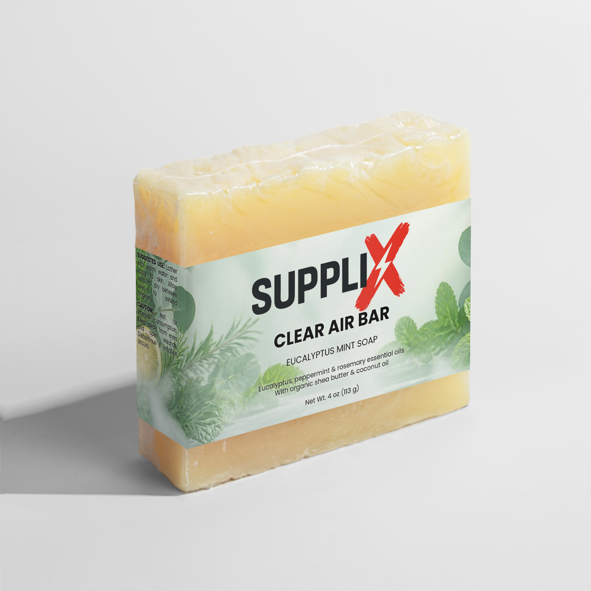 SUPPLI-X Clear Air Bar eucalyptus soap packaging – photo 2