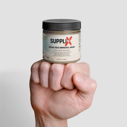 SUPPLI-X Dead Sea Mineral Mud jar in hand – photo 2