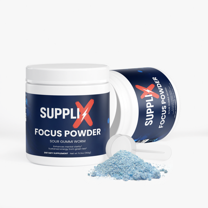 SUPPLI-X Focus Powder Sour Gummi Worm nootropic drink mix – photo 3