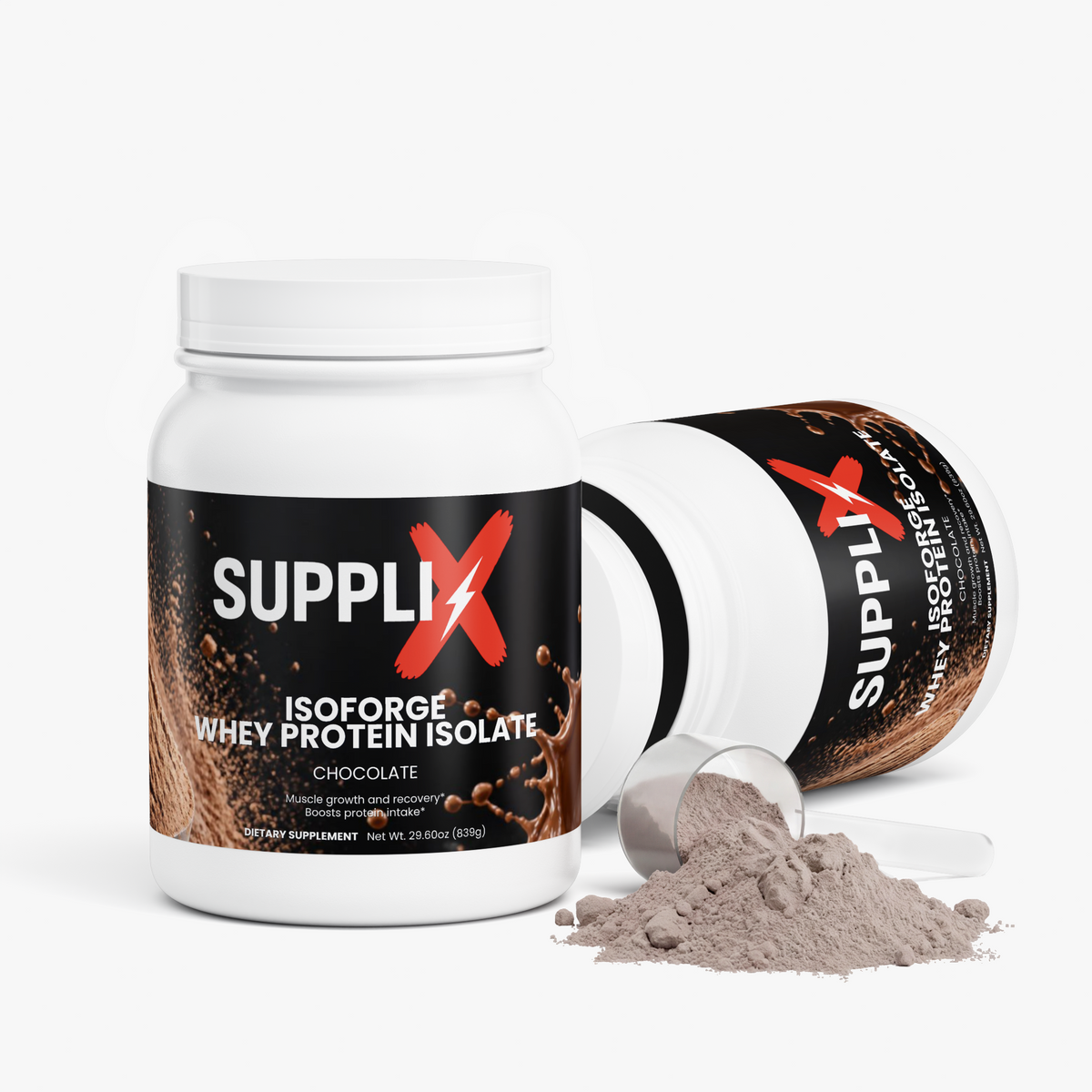 SUPPLI-X IsoForge Whey Isolate Chocolate protein powder – photo 3