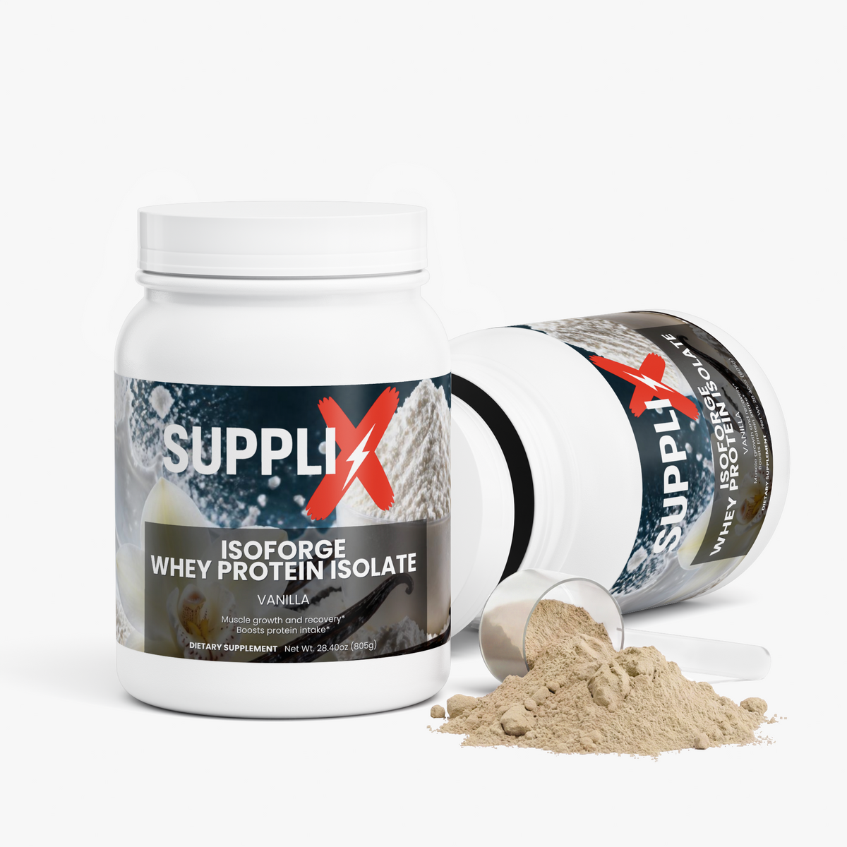 SUPPLI-X IsoForge Whey Isolate Vanilla protein powder – photo 3