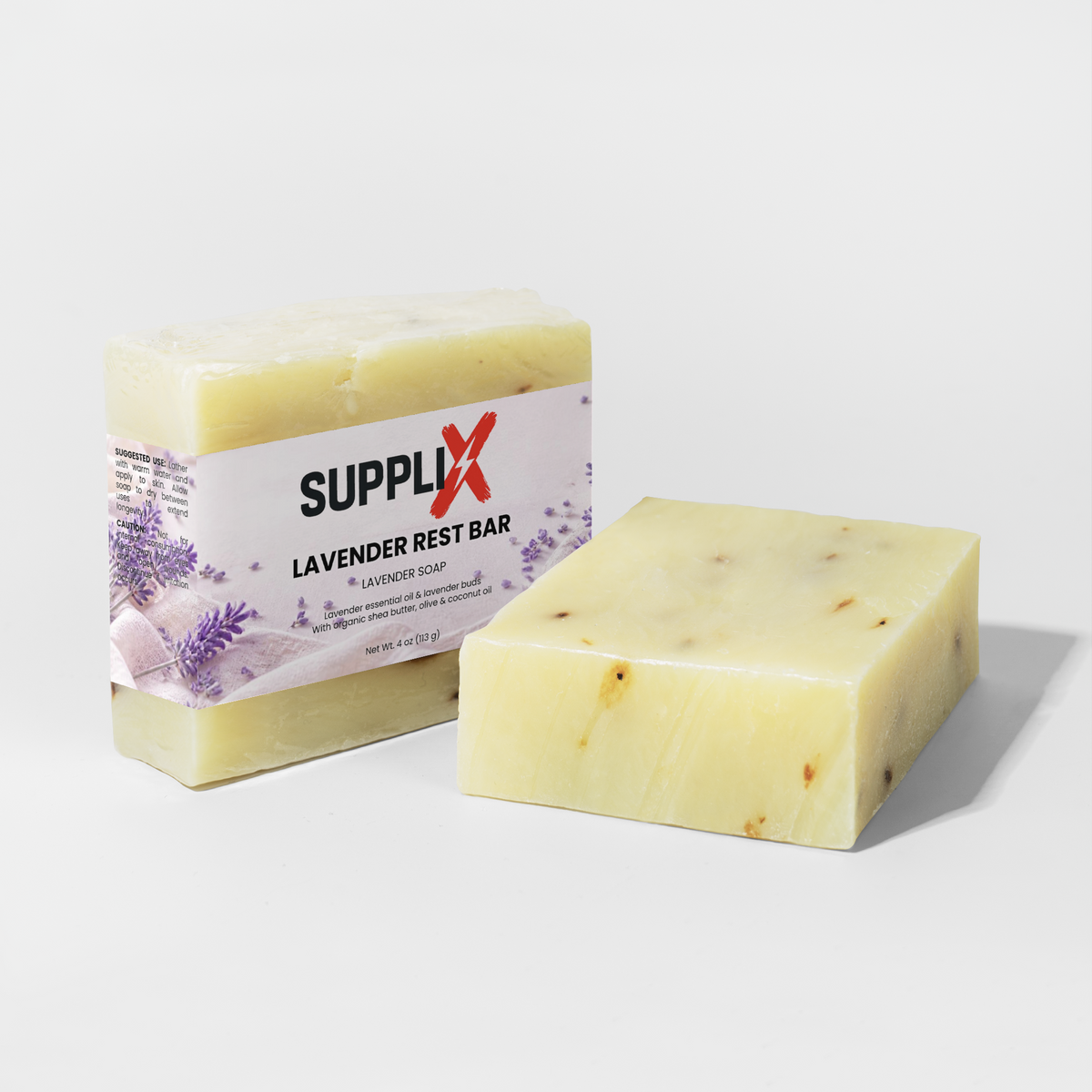 SUPPLI-X Lavender Rest Bar soap bars with lavender buds – photo 3