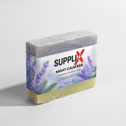 SUPPLI-X Night Calm Bar lavender soap packaging – photo 2