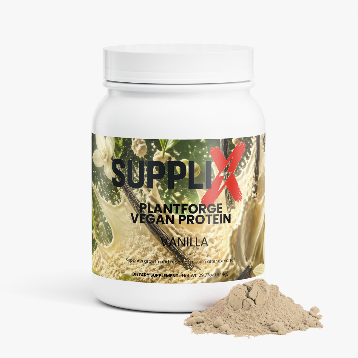SUPPLI-X PlantForge Vegan Protein Vanilla protein powder – photo 2