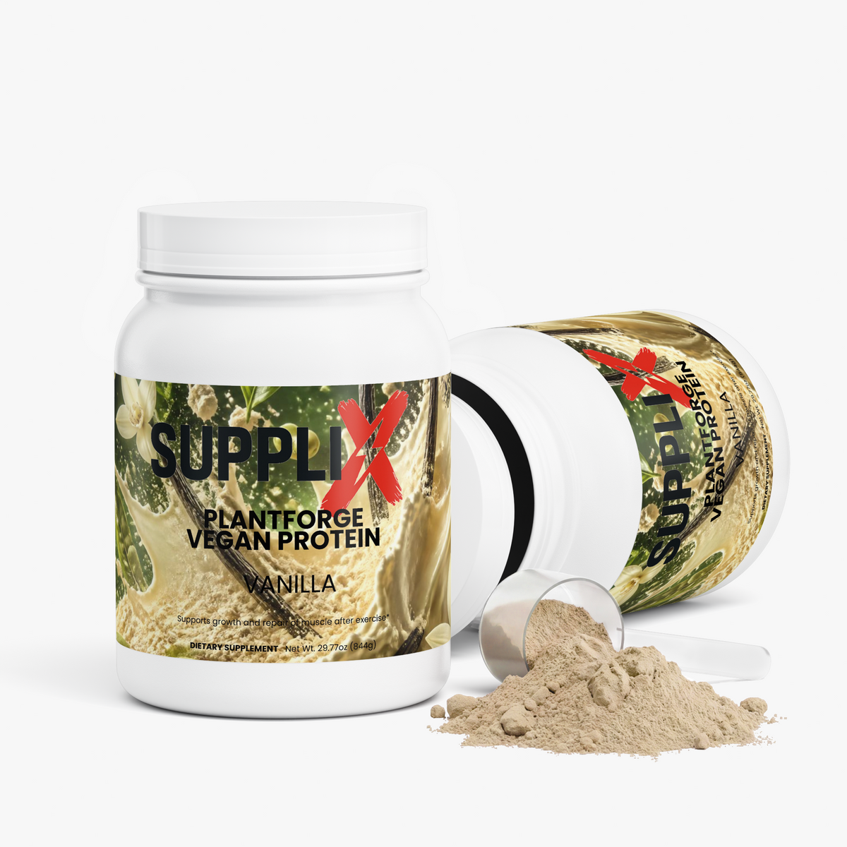 SUPPLI-X PlantForge Vegan Protein Vanilla protein powder – photo 3