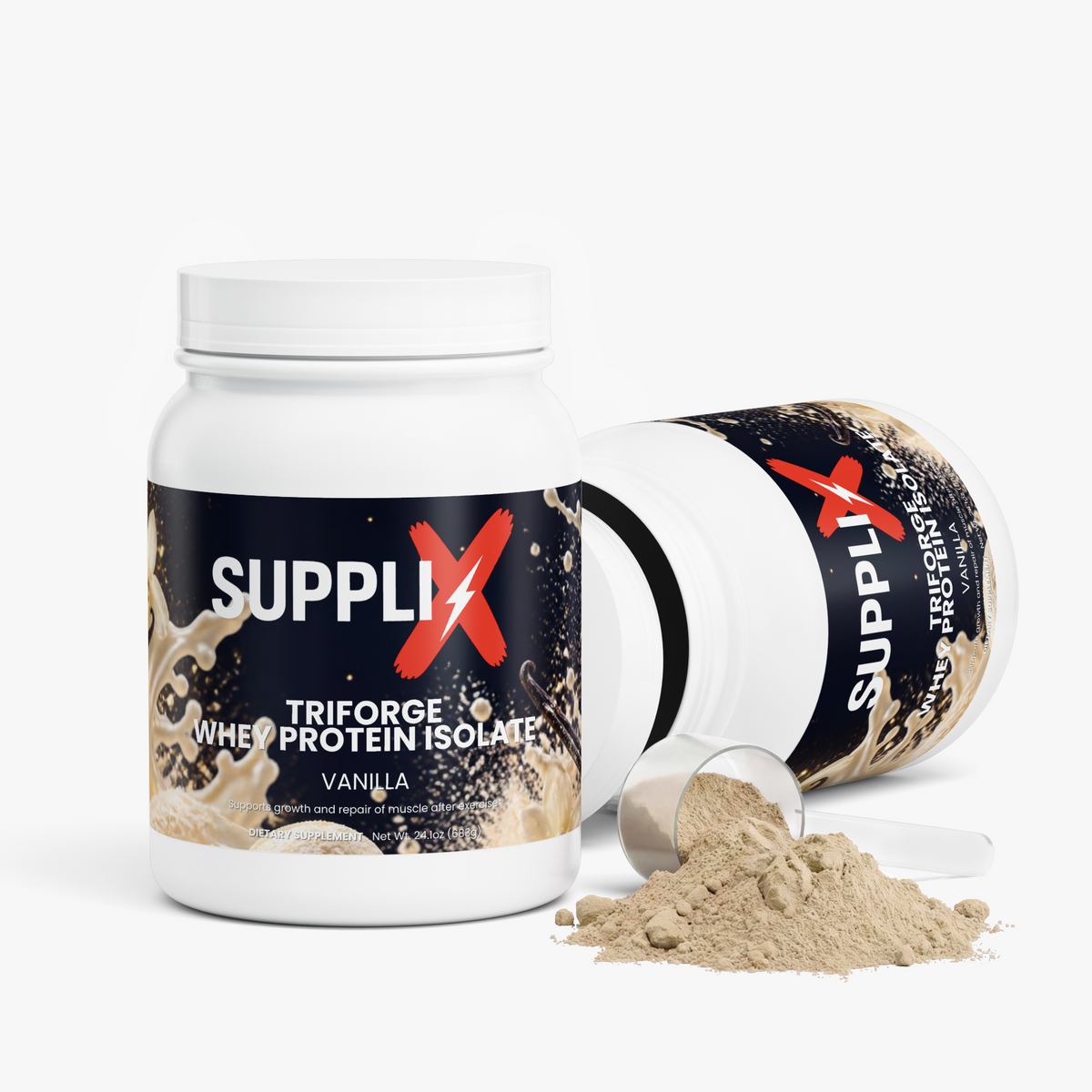 SUPPLI-X TriForge Whey Isolate Vanilla protein powder – photo 3